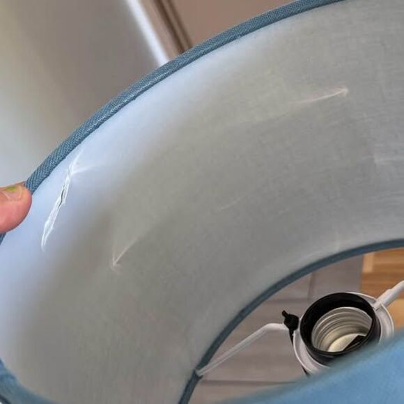 Set of 2 Pillowfort 16 In Kids Lamp Drum Shade Wood Metal NEW - Picture 3 of 4